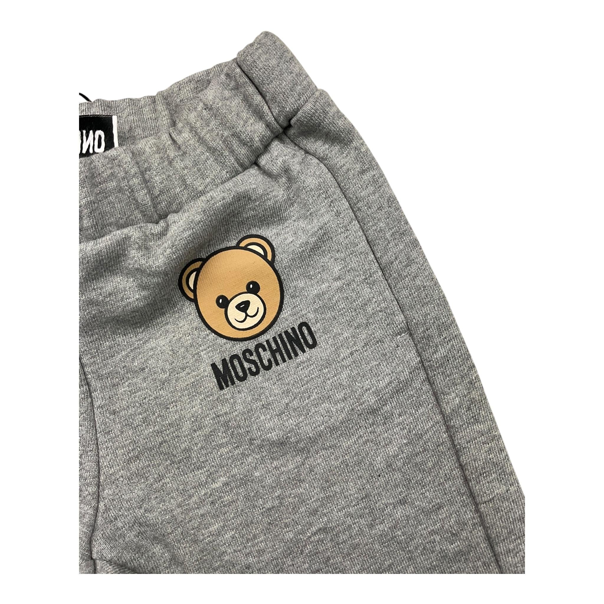MOSCHINO pantalone modello tuta tinta unita con elastico in vita Grigio per Neonato MUP05K GRIGIO MOSCHINO 