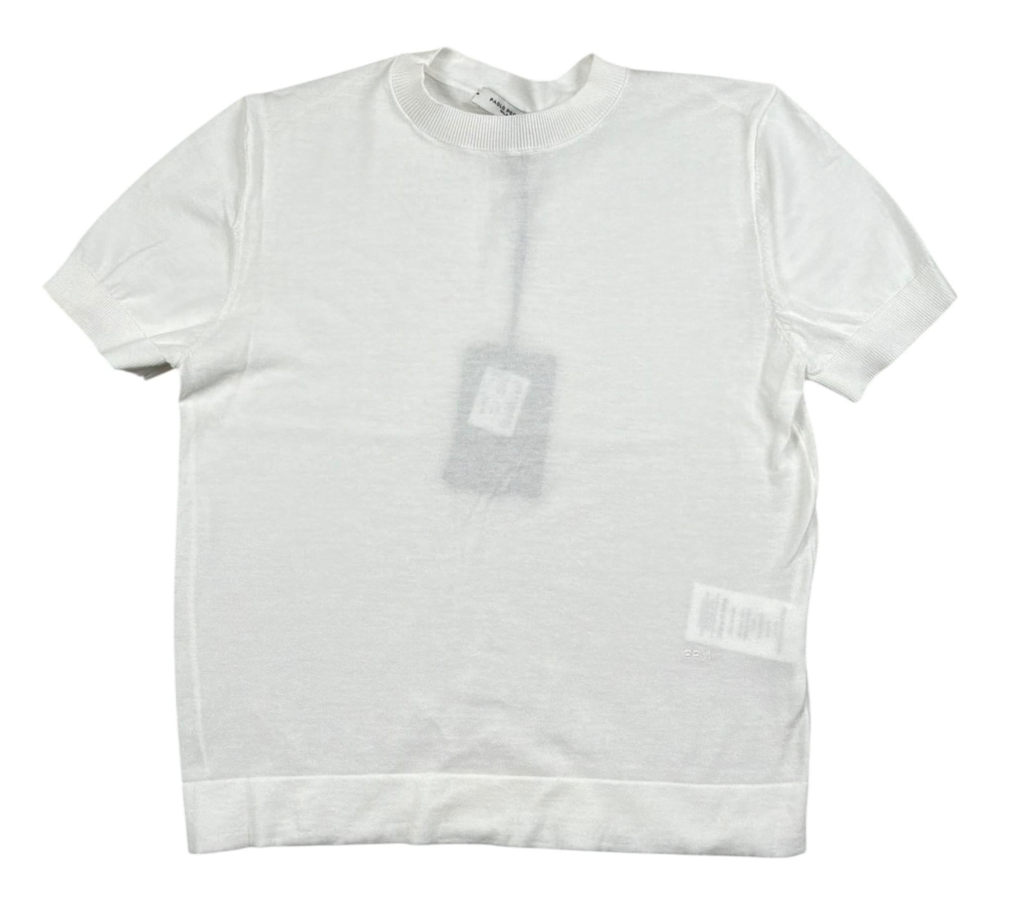 Paolo Pecora T-Shirt Girocollo Tinta Unita per Bambino PP4177 BIANCO PAOLO PECORA 