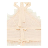 Patrizia Pepe Top Tinta Unita con Balze In Tulle per Bambina 7F0021 ROSA PATRIZIA PEPE 