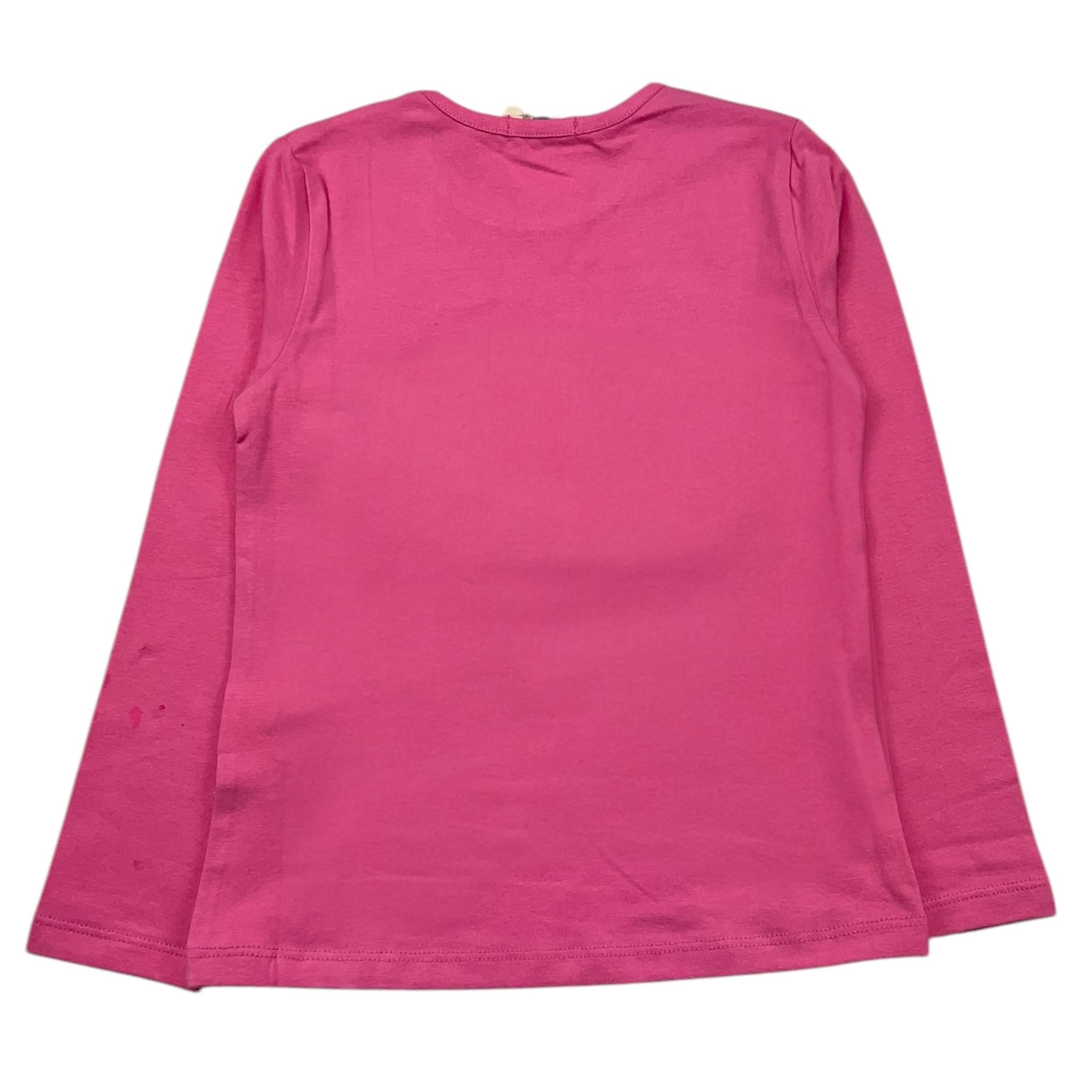 EMC shirt girocollo tinta unita con stampa Rosa per Bambina BX2290 ROSA EMC 