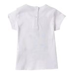 I Do T-Shirt Girocollo Tinta Unita con Stampa per Neonato 4B545 BIANCO I DO 