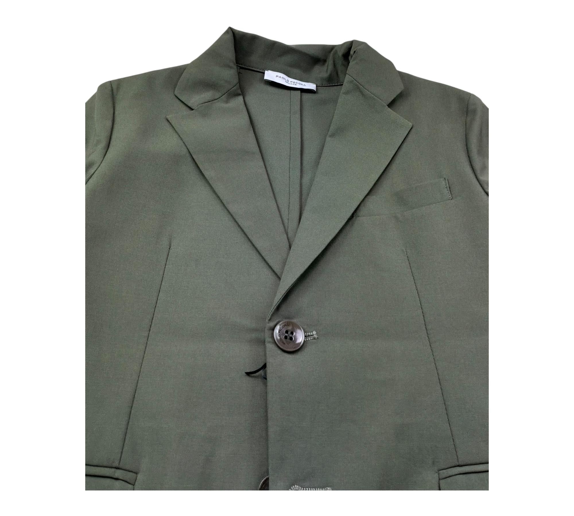 Paolo Pecora Giacca Tinta Unita per Bambino PP4204 VERDE PAOLO PECORA 