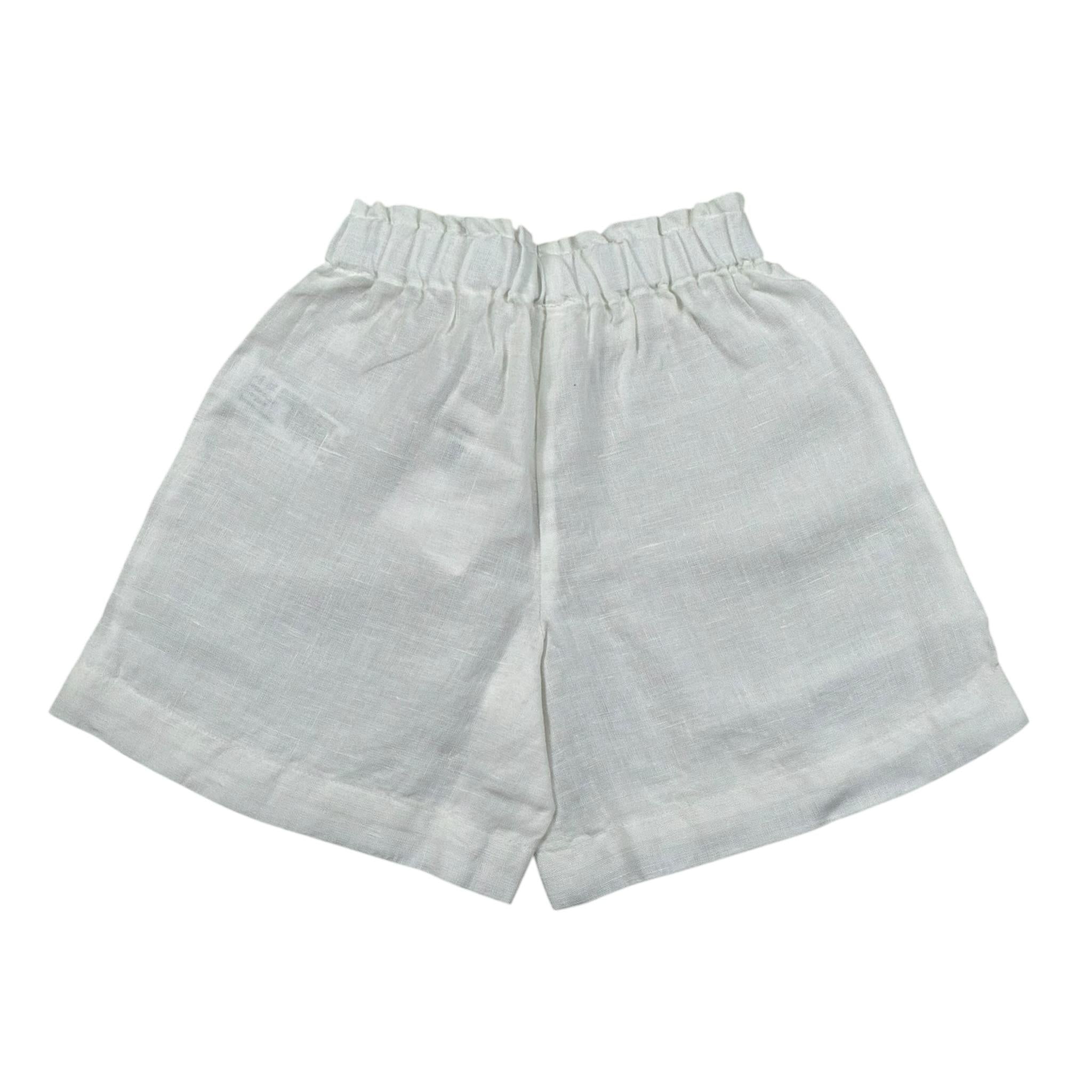 Il Gufo Short Tinta Unita con Elastico In Vita per Neonata P25PB181L6009 BIANCO IL GUFO 