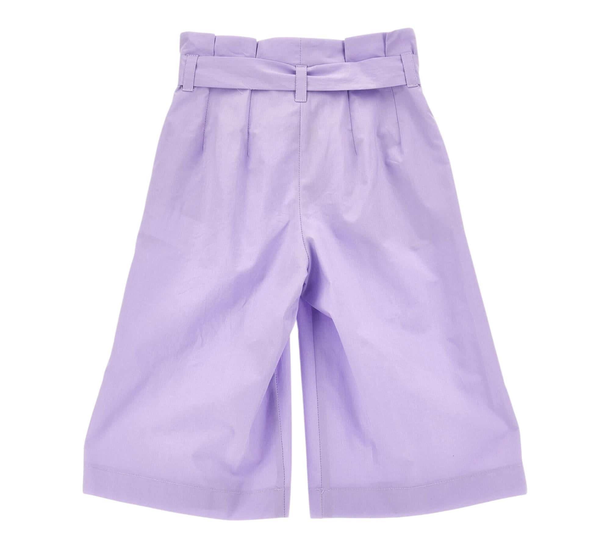 Monnalisa Pantalone Tinta Unita Modello Palazzo per Bambina 17C407 LILLA MONNALISA 