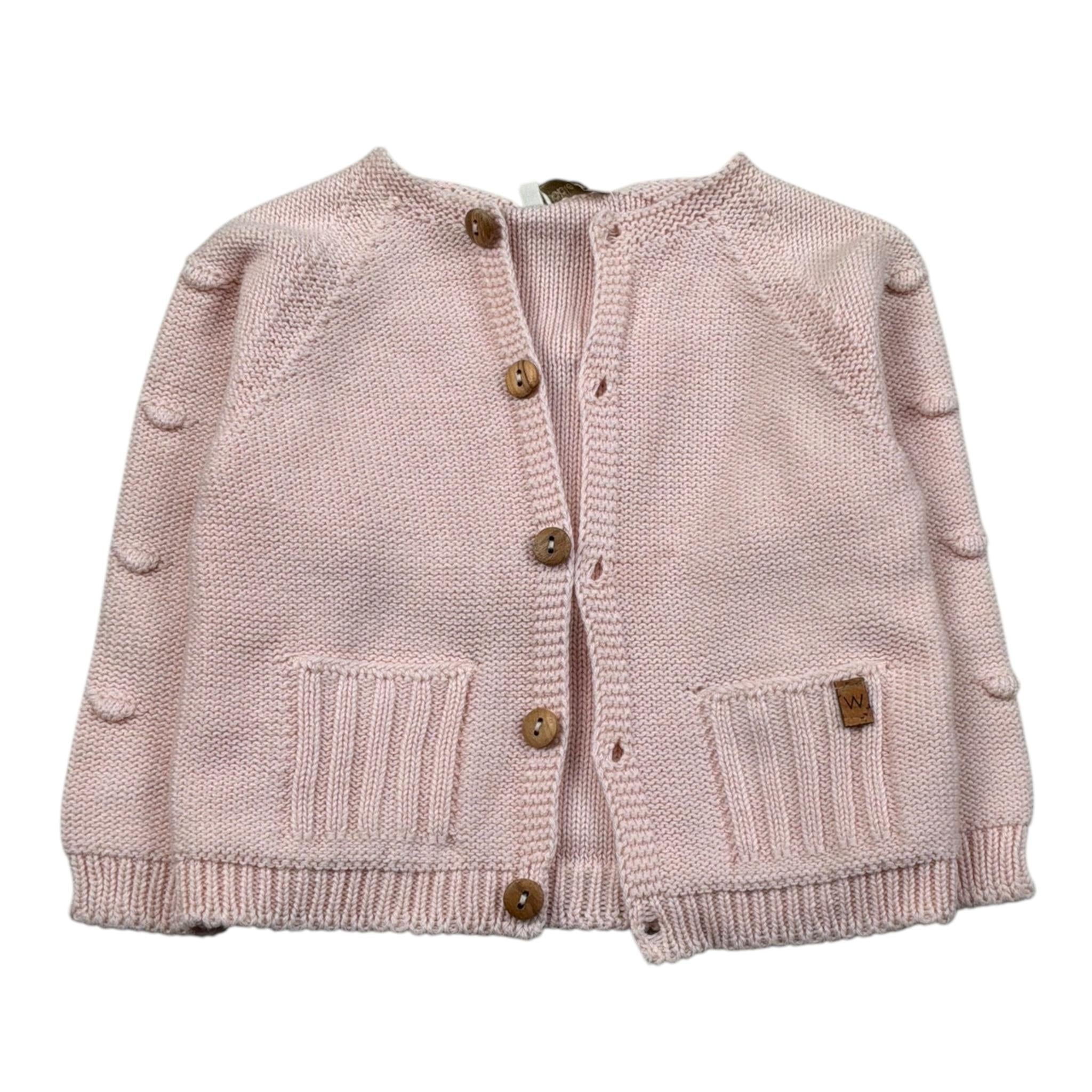 Wedoble Cardigan Tinta Unita per Neonata V2406308A ROSA WEDOBLE 