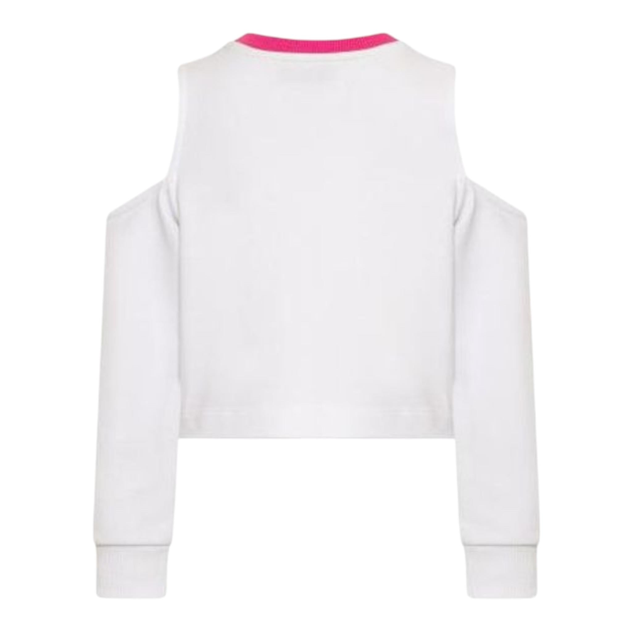 MISSONI completo 2 pezzi felpa-short tinta unita Bianco per Bambina MU3A10 BIANCO MISSONI 