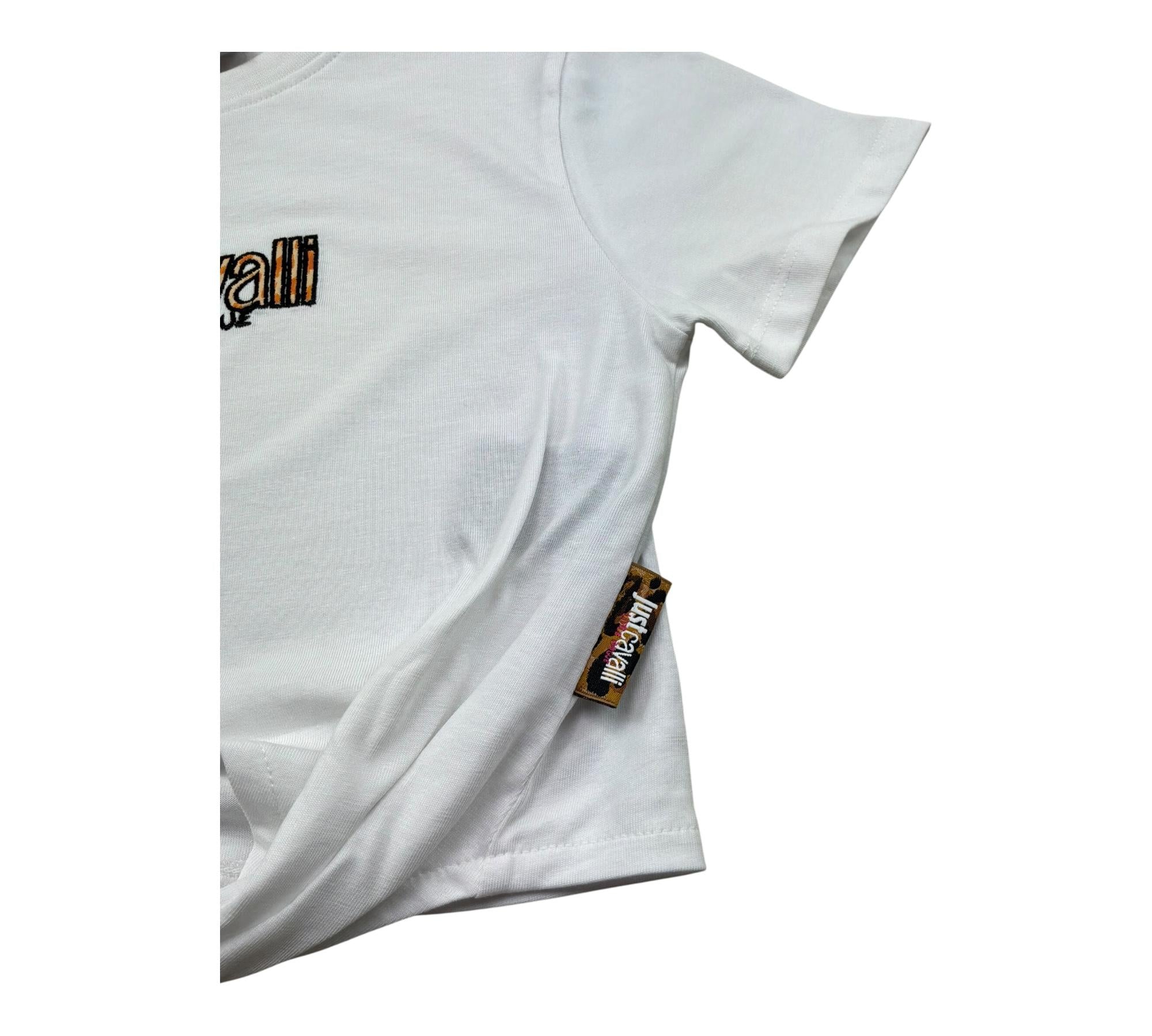 Trussardi T.Shirt Girocollo Tinta Unita con Logo per Bambina JGP26163TS BIANCO TRUSSARDI 