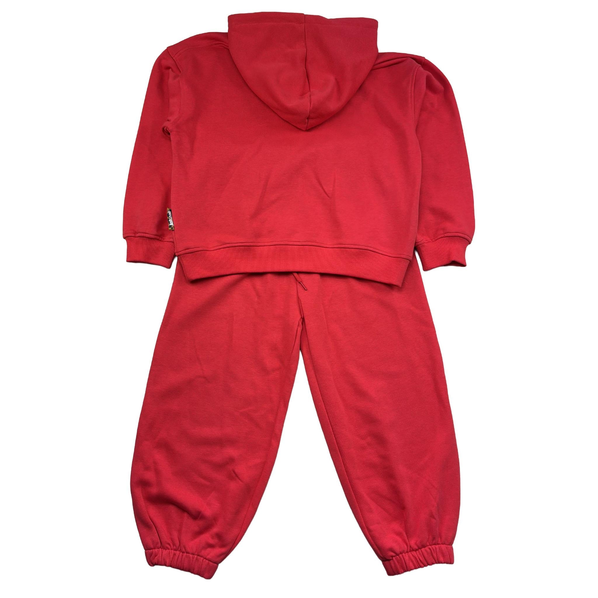 Just Cavalli Completo 2 Pezzi Felpa-Pantalone Tinta Unita per Bambino JGP26012CF ROSSO JUST CAVALLI 