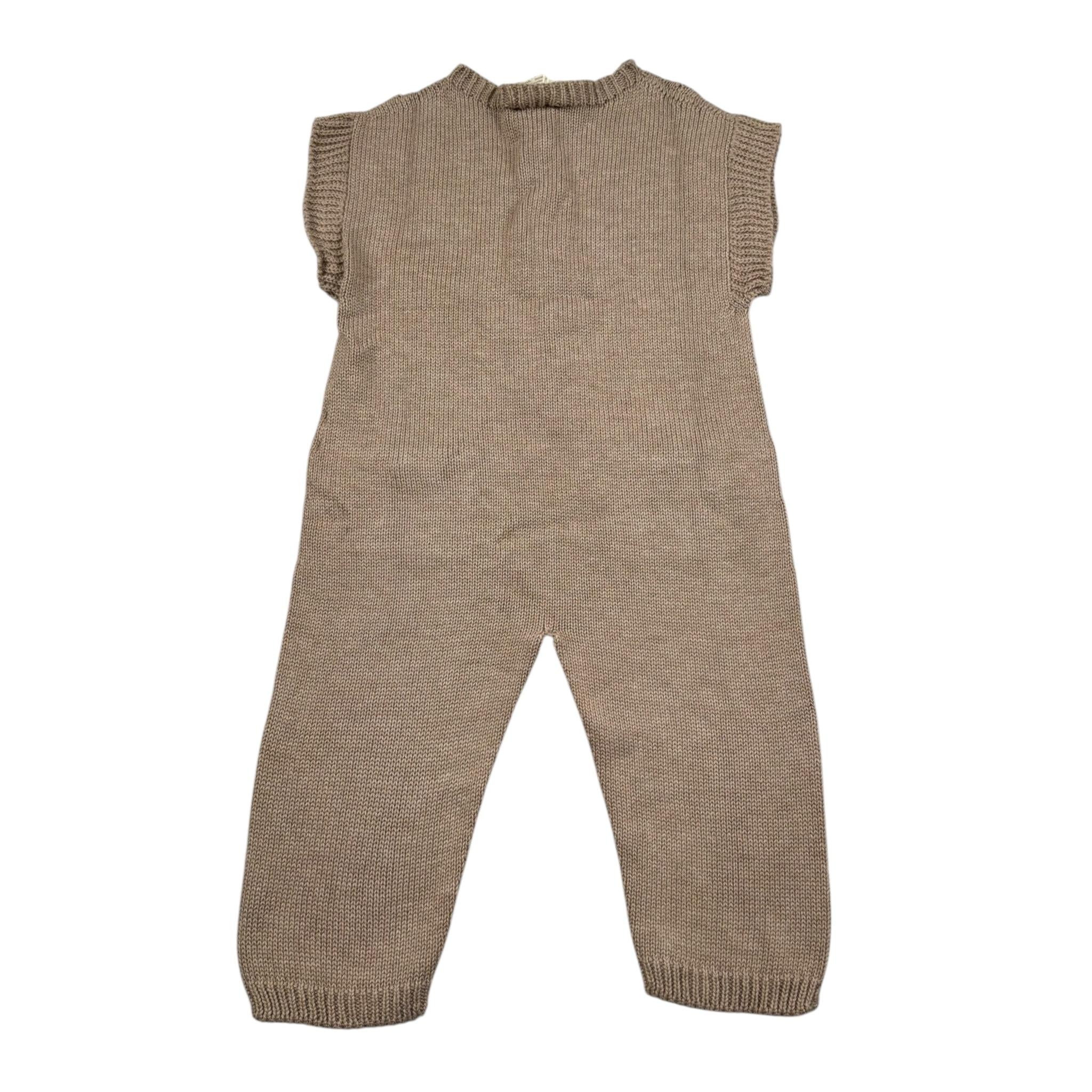 Wedoble Tutina Mezza Manica Tinta Unita per Neonato V2507310A BEIGE WEDOBLE 