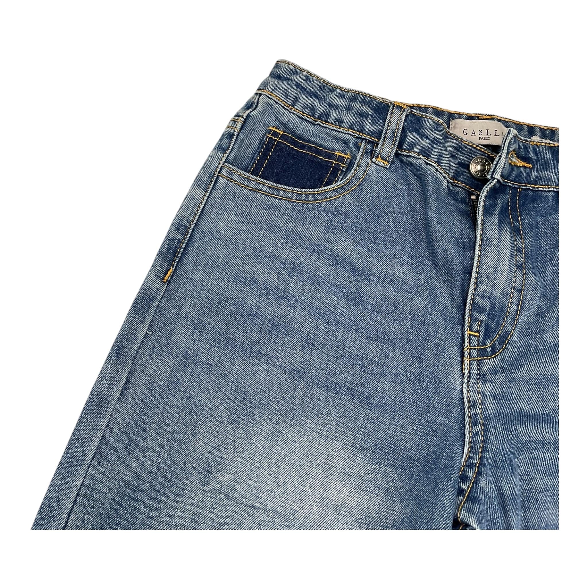 GAELLE jeans tinta unita con girovita regolabile Blu per Bambina 2741PD00308 BLU GAELLE 