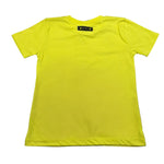 4Giveness T-Shirt Tinta Unita Girocollo per Bambina FGCB4077 GIALLO 4GIVENESS 
