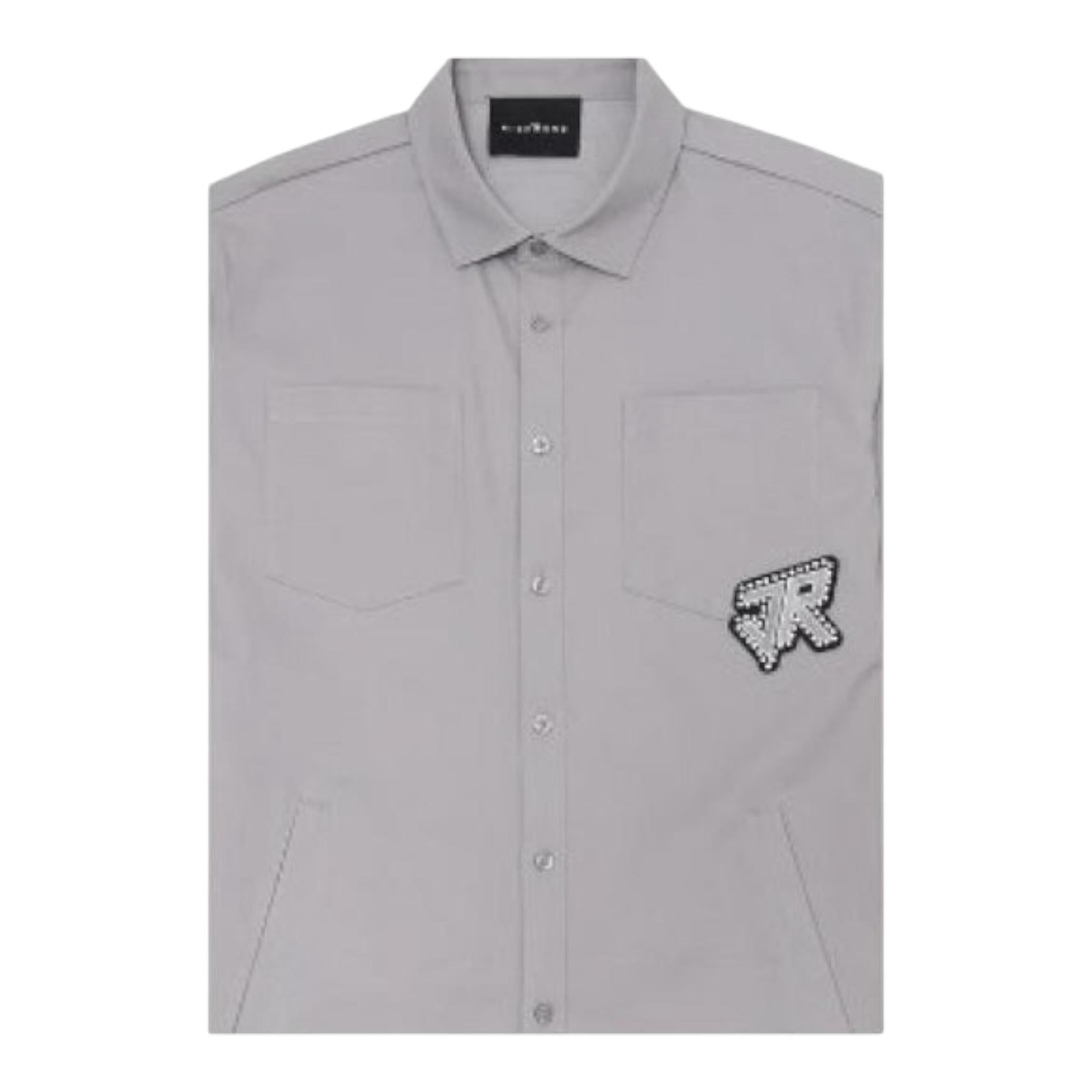John Richmond Camicia Tinta Unita con Tasche per Bambino RBP25143CAX GRIGIO JOHN RICHMOND 