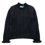 ABEL & LULA maglia girocollo tinta unita Nero per Bambina 5830 NERO ABEL & LULA 