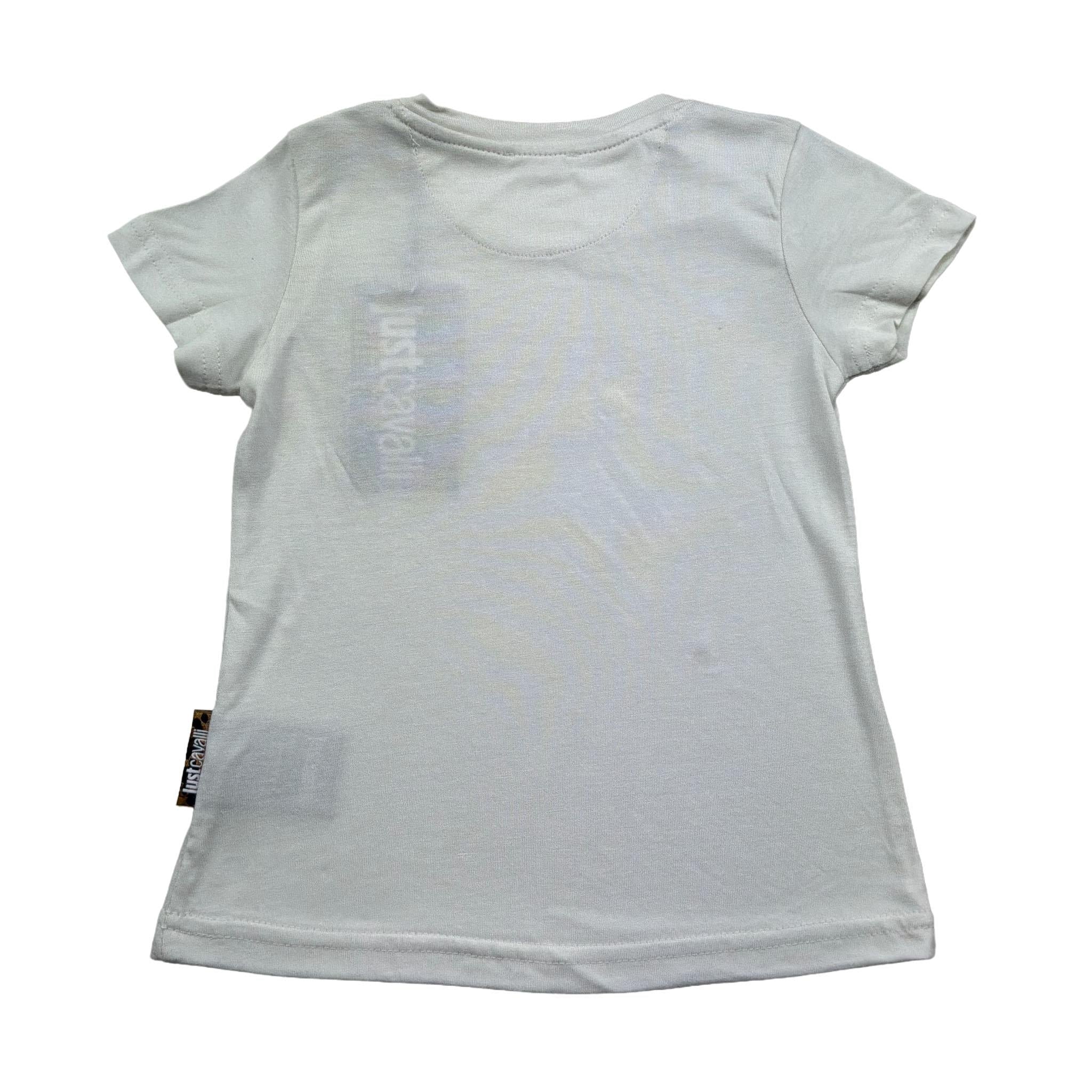 Just Cavalli T-Shirt Girocollo Tinta Unita con Stampa per Neonata JIP26002TS PANNA JUST CAVALLI 