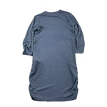 LU LU BY MISS GRANT abito manica lunga tinta unita girocollo con brillantini Azzurro polvere per Bambina LL3256 AZZURRO POLVERE LU LU BY MISS GRANT 