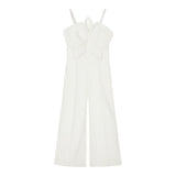 Fun & Fun Tuta Intera A Bretelle Tinta Unita con Tulle per Bambina FNCJJP00985X PANNA FUN & FUN 