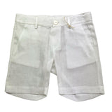 Little Bear Bermuda Tinta Unita con Girovita Regolabile per Bambino 8229J BIANCO LITTLE BEAR 