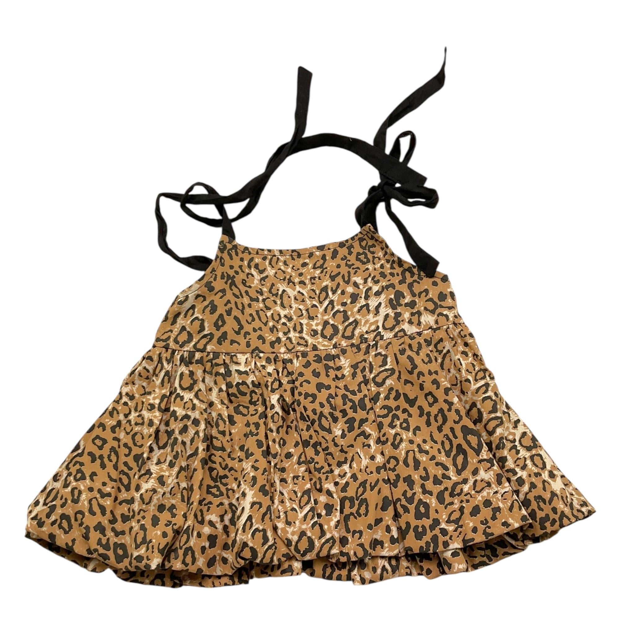 Mariuccia Top Tinta Unita con Fantasia Maculata per Bambina MMBSS21T2000 BEIGE MARIUCCIA 