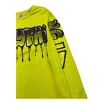 EMC shirt girocollo tinta unita con stampa in contrasto Verde acido per Bambino BX2313 VERDE ACIDO EMC 