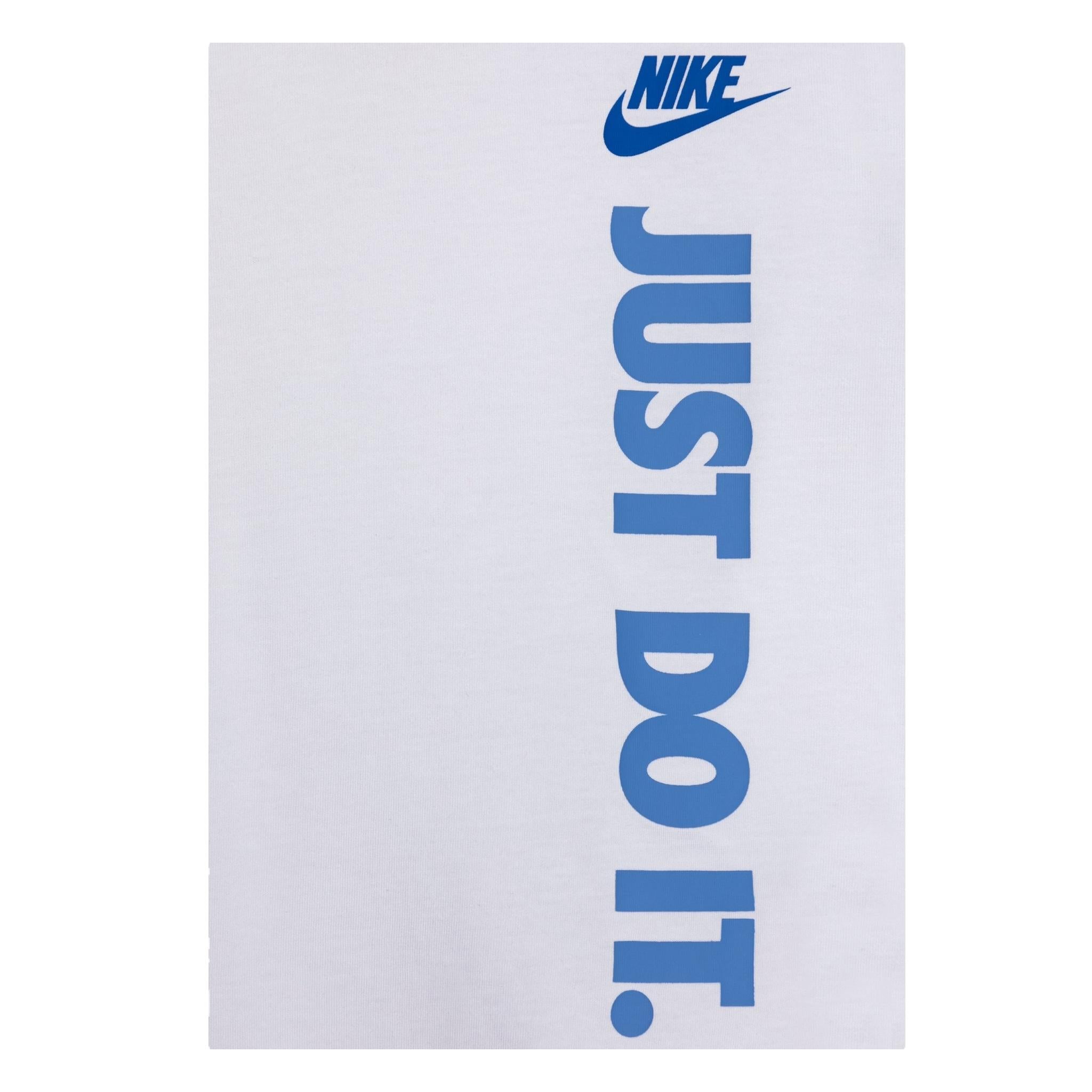 Nike Completo 2 Pezzi T-Shirt-Bermuda per Bambino 86L732 BIANCO NIKE 