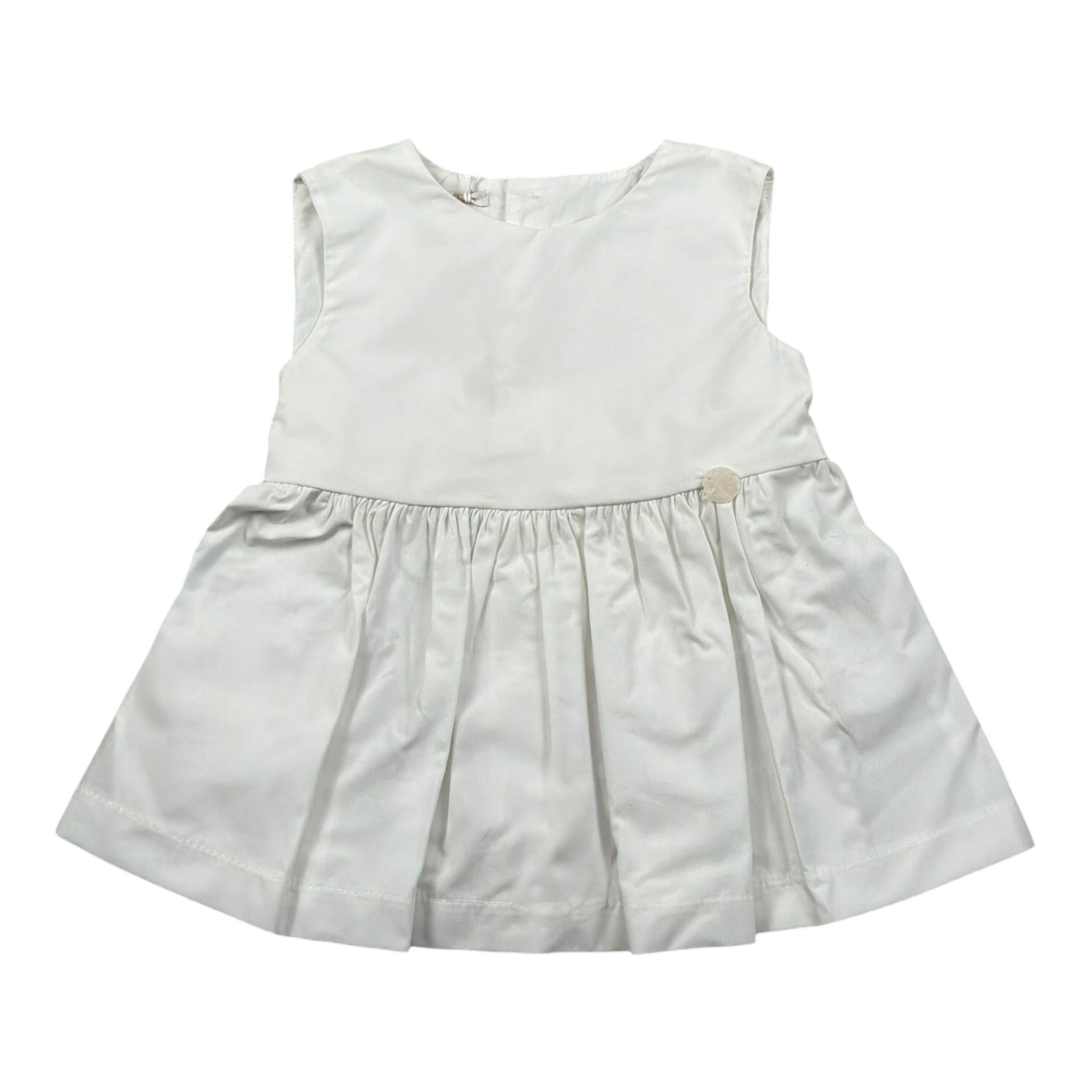 Le Bebe Camicia Giromanica Tinta Unita per Neonata LBG5822 BIANCO LE BEBE 