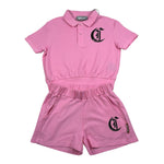 Just Cavalli Completo 2 Pezzi Polo-Short Tinta Unita per Bambina JGP26053CE ROSA JUST CAVALLI 