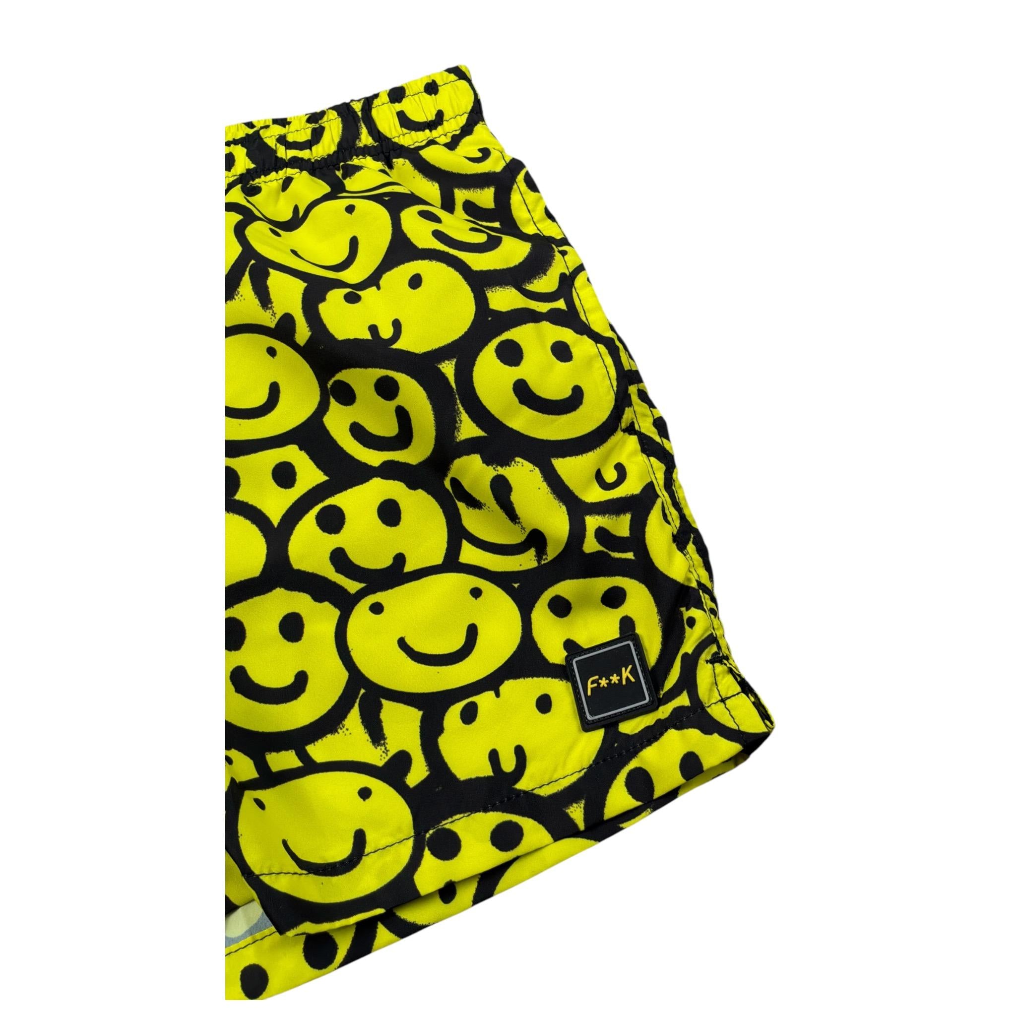 F**K Costume Modello Boxer con Stampa Giallo per Bambino FJ214025U GIALLO F**K 