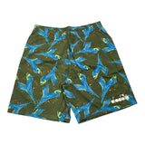 Diadora Completo Camicia Mezza Manica-Bermuda Verde Per Bambino
