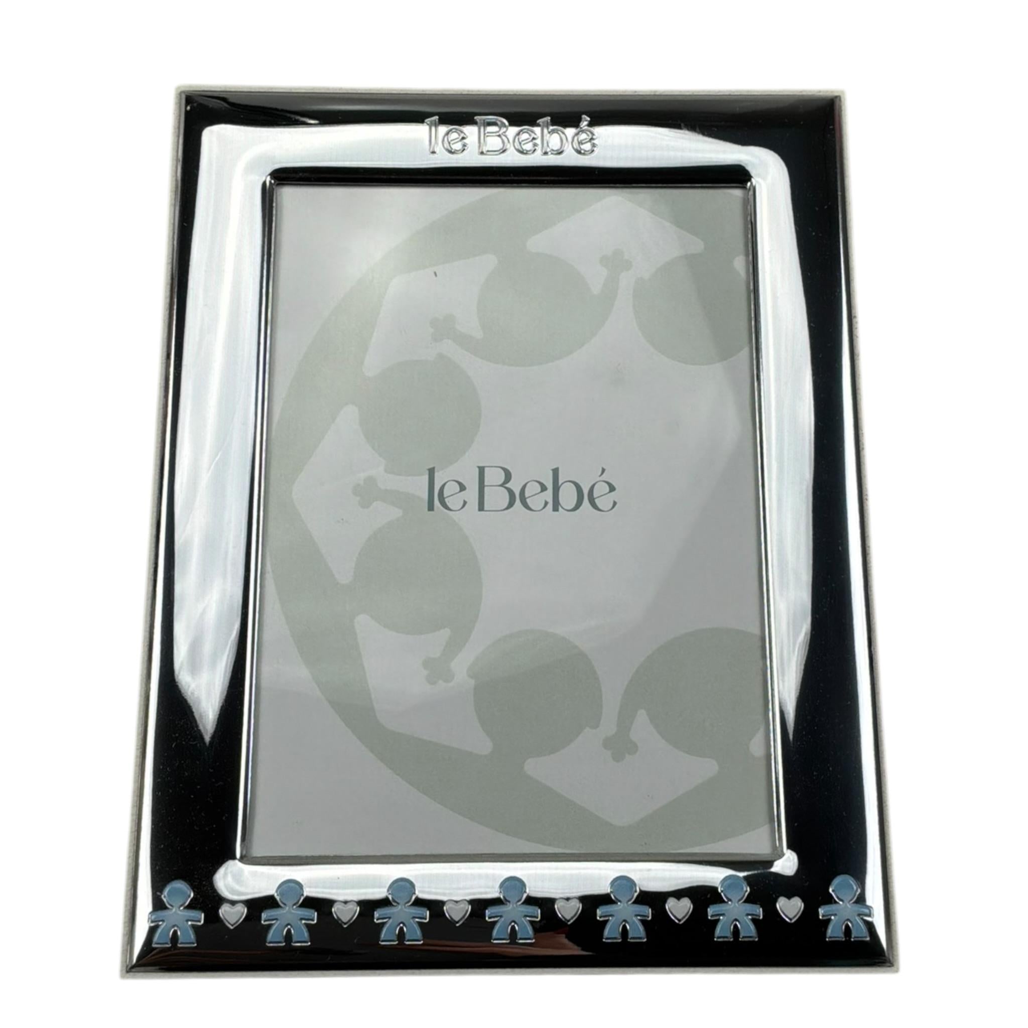 Le Bebe Cornice Foto Tinta Unita per Neonato LBG005 ARGENTO LE BEBE 