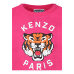Kenzo T-Shirt Girocollo Tinta Unita con Stampa per Neonata K61054N ROSA KENZO 
