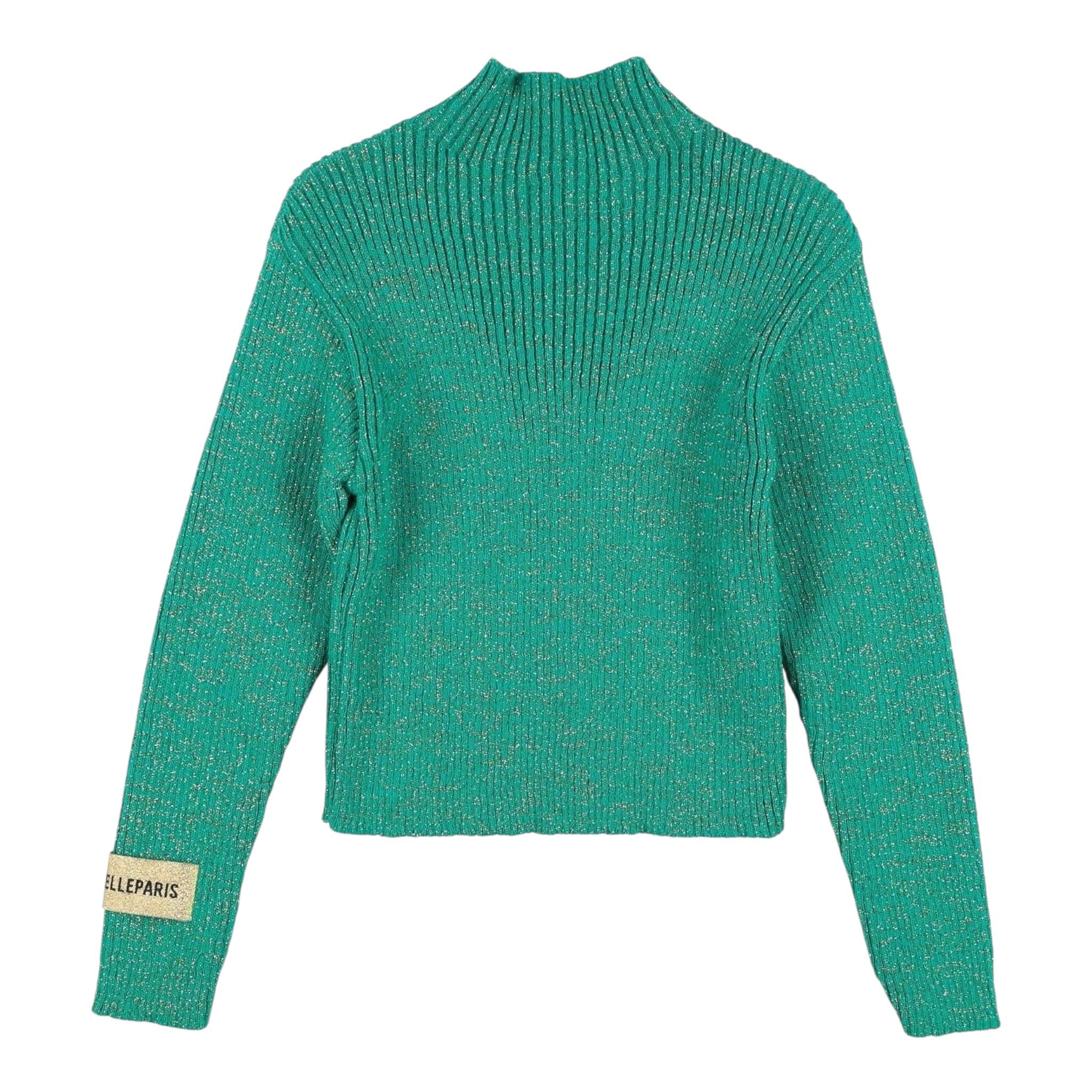 GAELLE maglia collo alto tinta unita Verde per Bambina 2741W00389 VERDE GAELLE 