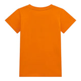 Guess T-Shirt Girocollo Tinta Unita con Stampa per Bambino N5RI25K8HM4 ARANCIONE GUESS 