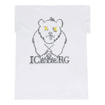 Iceberg T-Shirt Girocollo Tinta Unita con Stampa per Bambino TSICE5106J BIANCO ICEBERG 