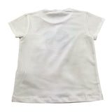 Liu Jo T-Shirt Tinta Unita Girocollo con Stampa per Bambina KA5039 BIANCO LIU JO 