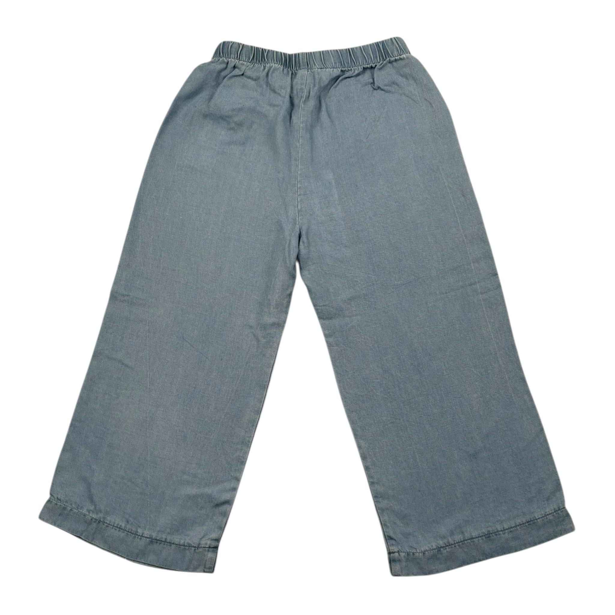 Please Pantalone Tinta Unita con Elastico In Vita per Neonata PE15010G71 AZZURRO PLEASE 