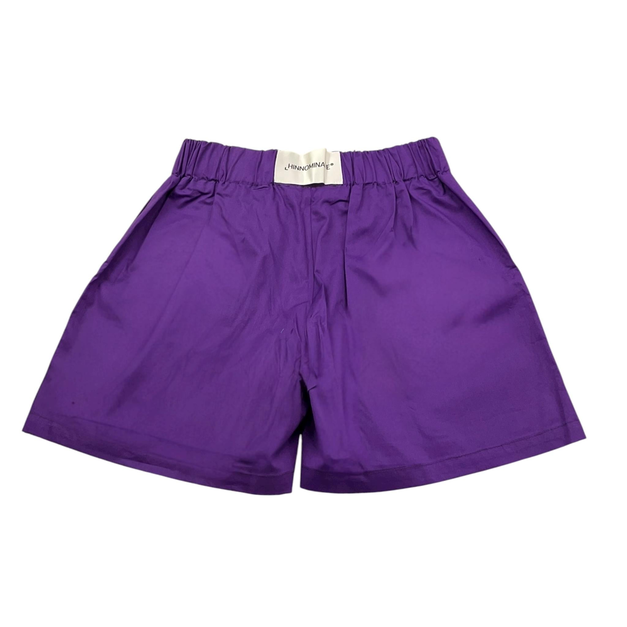 Hinnominate Short Tinta Unita con Elastico In Vita per Bambina 3646S00097 VIOLA HINNOMINATE 