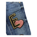 GUESS jeans tinta unita con paillettes Blu per Neonato N2RA08D4GV0N BLU GUESS 