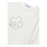 MAYORAL shirt gircollo tinta unita con stampa Bianco per Neonata 178N BIANCO MAYORAL 
