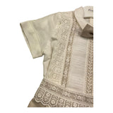 Pontoporponto Completo 2 Pezzi Camicia-Bermuda per Neonato 6135 BIANCO/BEIGE PONTOPORPONTO 