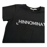 Hinnominate T-Shirt Girocollo Tinta Unita con Stampa per Bambina 3642M00032 NERO HINNOMINATE 