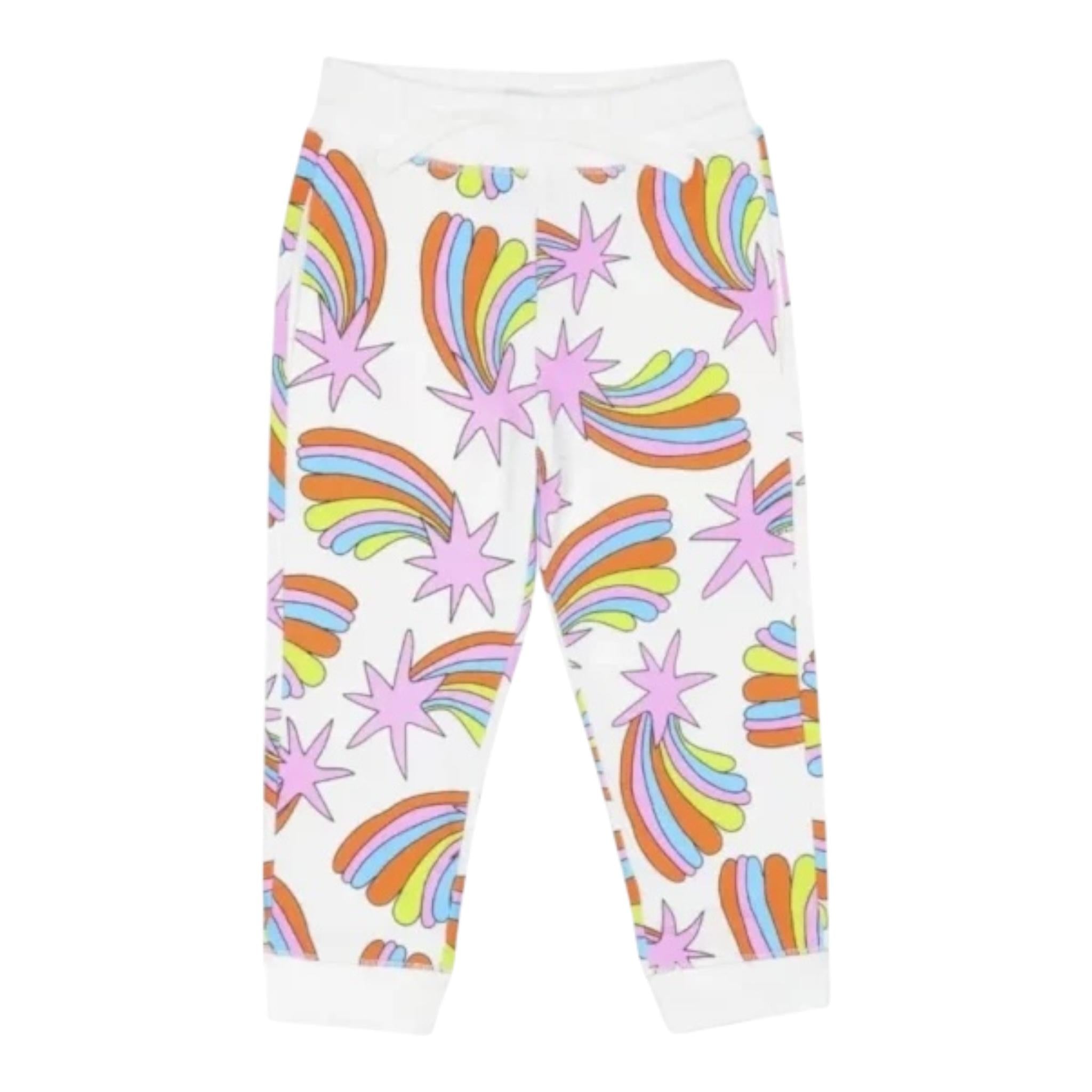 STELLA McCARTNEY pantalone modello tuta tinta unita con stampa Bianco per Bambina TV6B40 BIANCO STELLA McCARTNEY 