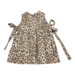 Mousse Abito Tinta Unita con Fantasia Maculata per Neonata LEOCHIC BEIGE MOUSSE 