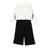 LIU JO completo 2pz felpa-pantalone bicolore Bianco/nero per Bambina KF4111F0939 BIANCO/NERO LIU JO 