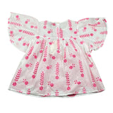 Dixie Camicia tinta unita con Ricami Bianco per Bambina 00499 BIANCO DIXIE 