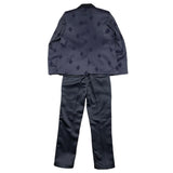 Shako' Completo 2 Pezzi Giacca-Pantalone Tinta Unita Blu Per Neonato