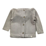 Bamboom+Babies Cardigan Tinta Unita Con Bottoni E Cappuccio Sabbia Per Neonato