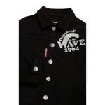 Dsquared2 Giacca In Denim Tinta Unita con Stampa per Bambino DQ2132X NERO DSQUARED2 