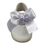Indice Sandalo Tinta Unita con Fiocchi per Neonata 316 BIANCO INDICE 