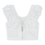 Fun & Fun Completo 2 Pezzi Top-Gonna Tinta Unita per Bambina FNCJSK00984 BIANCO FUN & FUN 