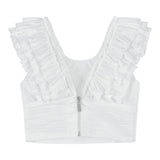 Fun & Fun Completo 2 Pezzi Top-Gonna Tinta Unita per Bambina FNCJSK00984 BIANCO FUN & FUN 